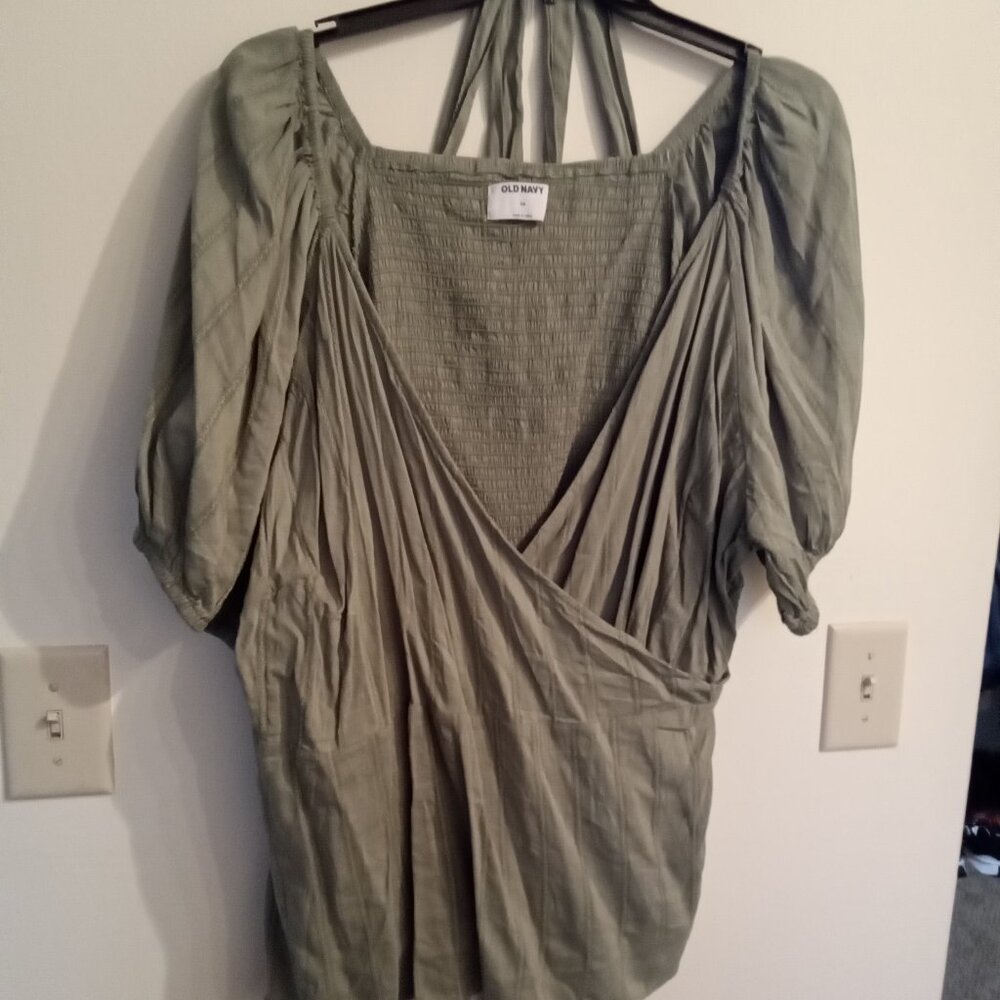 Old Navy Green Blouse